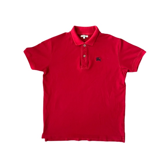 Burberry Red Polo Shirt - Picture 2 of 9